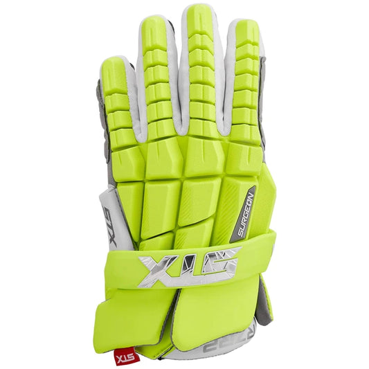 Limited Edition STX Surgeon RZR2 Neon Lacrosse Gloves